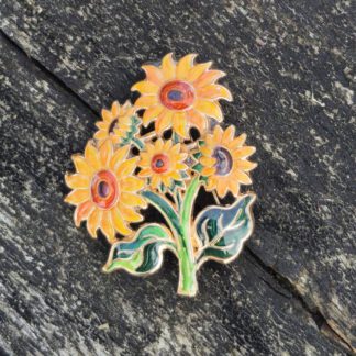 Broches - van Gogh zonnebloem vorm