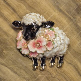 Broches - Schaap Roze bloem